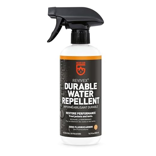 GEAR AID Revivex Durable Water Repellent (DWR) Spray for Waterproofing, Restoring Performance on Nylon Jackets, Gore-TEX, Paddle and Camping Gear, Non-aerosol 16.9 oz