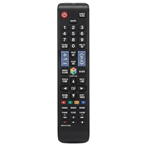Archy Control Remoto Compatible con Samsung Smart TV 4K, Control Universal con Botones de Acceso Rápido a Apps Netflix Prime Video, Reemplazo Universal, Fácil de Usar Alta Compatibilidad (SAMTV)