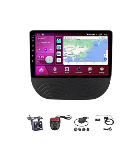 Lecteur multimédia vidéo stéréo de voiture Android 9 pouces avec Bluetooth