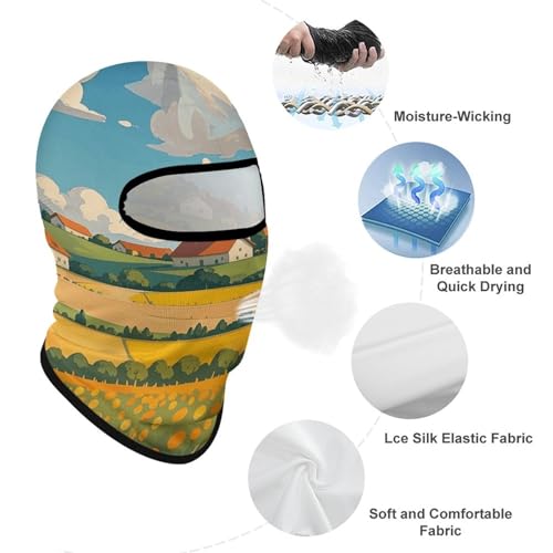 Balaclava para hombre y mujer, máscara para esquí, cubreboca integral estilo país, para ciclismo y motociclismo miniatura 3
