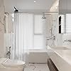 Naiture 48" Never Rust Stainless Steel Straight Shower Curtain Rod in Brushed Nickel Finish #1