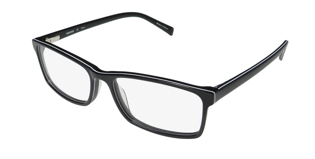 Aristar 18648 Mens Square Full-rim Flexible Hinges Eyeglasses/Glasses