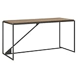 Bush Furniture Refinery 62W Industrial Desk in Rustic Gray