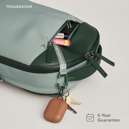 Image of Troubadour Apex 4.0-22L Premium Laptop Backpack - Ergonomic & Water Resistant - Designed for Work and Travel - Green Smoke