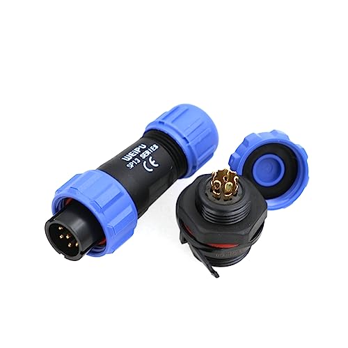 ZBLZGP IP67 Waterproof WEIPU SP13 7 Pin Male and Female Electrical Cable Connector with Thread and IP68 Rating for Outdoor Garden Tools - Image 4