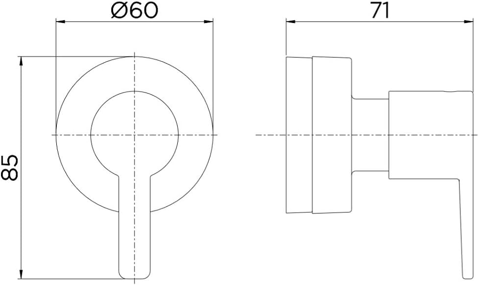 Docol 00806706 Acabamento para Registro Base Deca 1/2", 3/4" e 1", Cromado