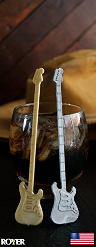 Royer 6 Inch Guitar Swizzle Sticks, Set Of 24, Pearl Silver - Made In Usa #TOP2