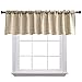 Curtain Valances for Windows Burlap Linen Window Curtains for Kitchen Living Dining Room 58 x 15 inches Rod Pocket 1 Valance Coffee