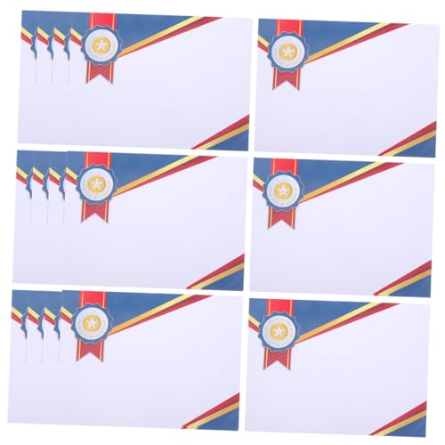 Papier vierge pour certificat scolaire SHOWERORO lot de 50 feuilles de diplôme blanc