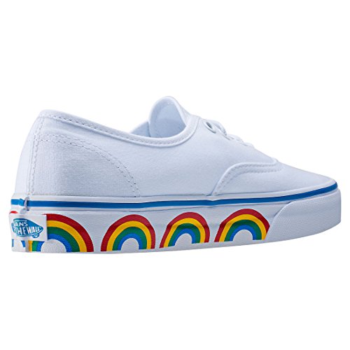 Vans Vans Women's Low-Top Sneakers, White Rainbow Tape True White Blue, 40 1/2