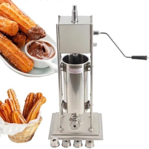 Churrera Manual Comercial - Churrera EspañOla De Acero Inoxidable MáQuina Para Hacer Rosquillas De Frutas Latinas, MáQuina Para Rellenar Salchichas Manual Para