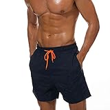 Mehrere Muster verfügbar: Die Größe von unserer Herren-Schwimmhose: S, M, L, XL, XXL, 3XL. Auch viele Farben sind verfügbar. Ideal für den Urlaub. (Bitte wählen Sie Ihre Hose gemäß der Größentabelle)