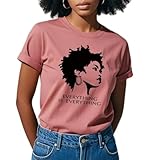 Black Girl Graphic T-Shirt - Afro Woman Tee - Afro Girl Magic Top