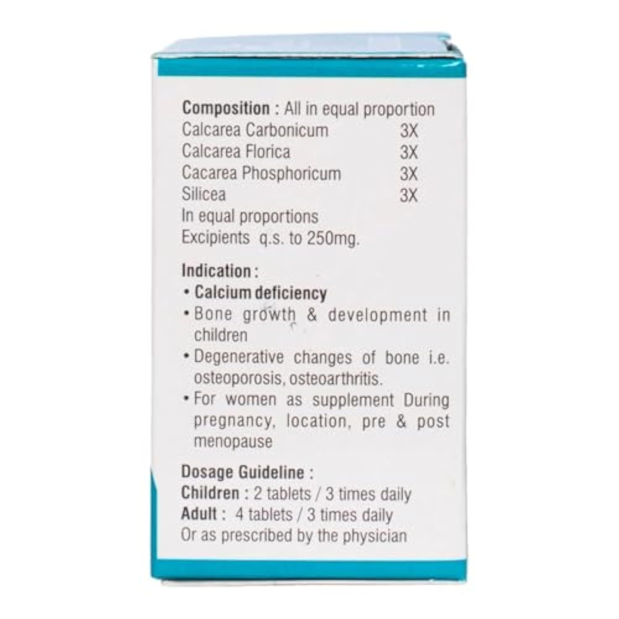 Dr Patel's Homeopathic Calmate Tablet for Bone Health