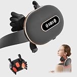 Shoulder & Neck Massager with Heat, Cordless Shiatsu Deep Tissue Kneading Massager, Rechargeable Electric Back & Shoulder Pain Relief Massager, 3 Massage Levels & 2 Heat Settings