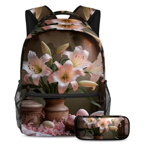 Trousse à crayons et sac à dos 2 pièces aux motifs exclusifs de Pâques