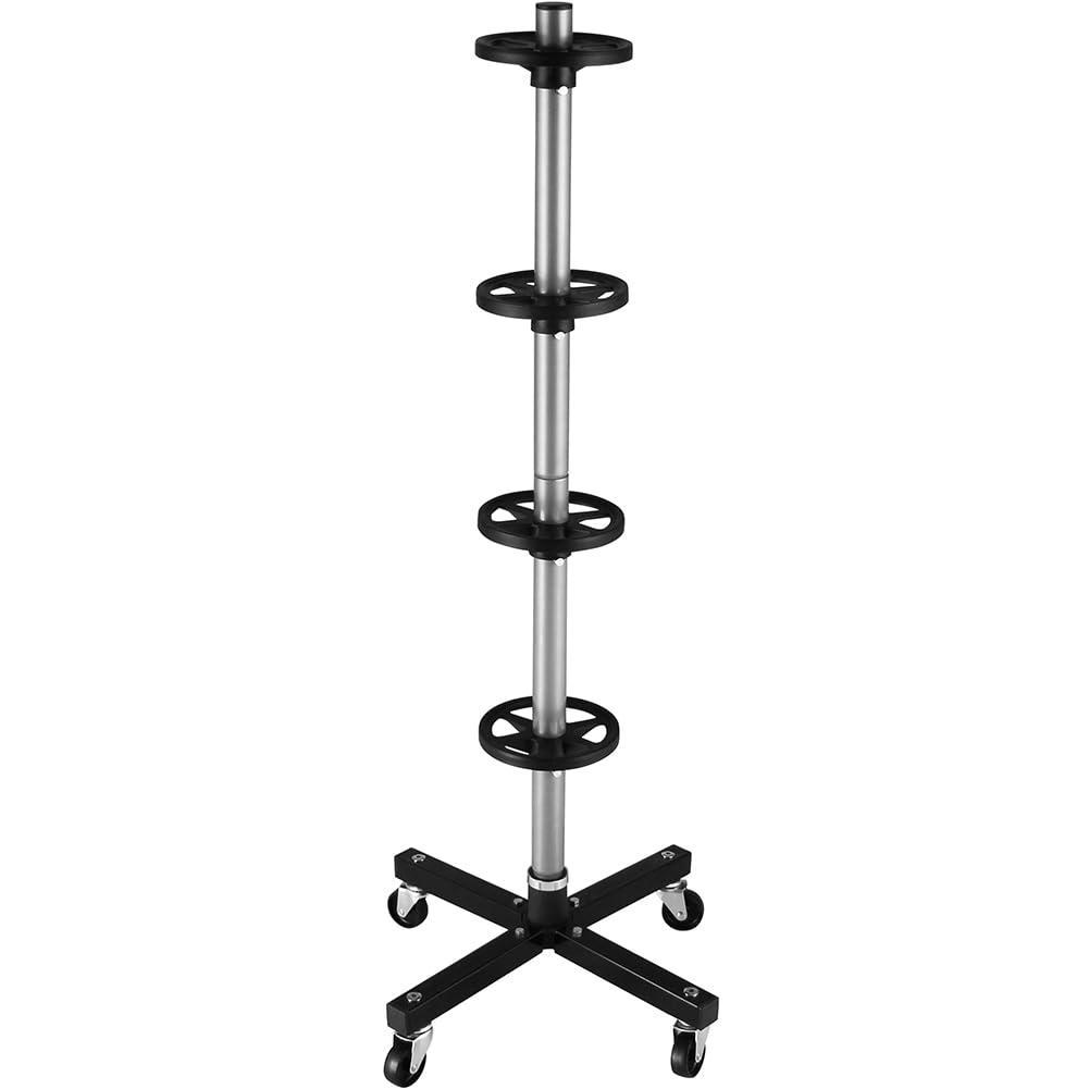 Portapneumatici Mobile Con Ruote - Albero Asta Per Cerchioni Auto, Camion E Moto - Foto 3