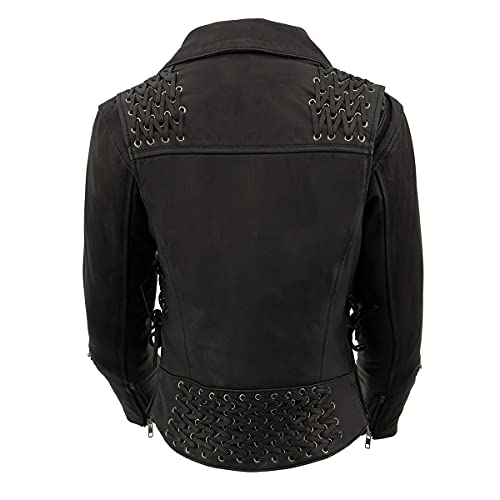 Image of Milwaukee Leather Women's Classic Premium Leather Motorcycle MC Style Riding Jacket