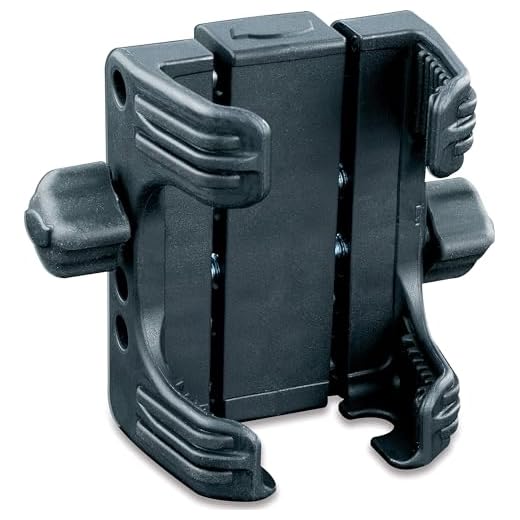 Kuryakyn 1693 Motorcycle Handlebar Accessory: Tech-Connect Cradle GPS Device/Phone Holder Mount, Standard , Black