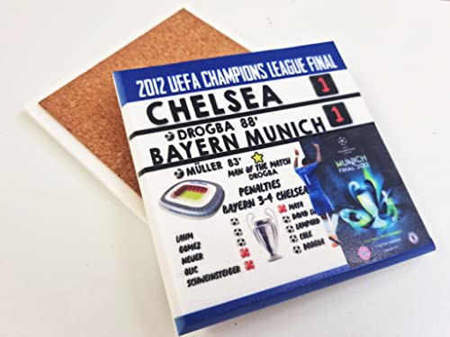 Image of Chelsea Coaster, Chelsea Bayern M. 2012 champions league Final, Marble, Natural stone Coaster