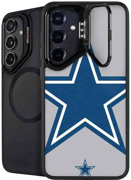 Skinit Kickstand Phone Case Compatible with Galaxy S25 - Officially Licensed NFL Dallas Cowboys Design