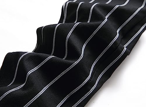 TENGINE Plaid Pants for Men, Mens Skinny Stretch Slim fit Chinos Golf Business Dress Casual Pants3