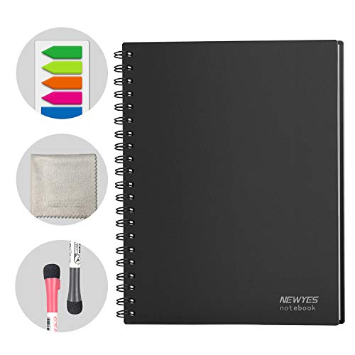 NEWYES Whiteboard Notebook Meeting Notebook Everlasting Dry Erase Board Letter Size