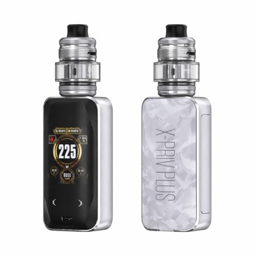 �X���b�N X-PRIV Plus �G�b�N�X�v���C�� �v���X �X�^�[�^�[�L�b�g �d�q�^�o�R Mod Kit TF-D Sub-ohm Tank 225W 5.5ml Vape �x�C�v (White Shell)