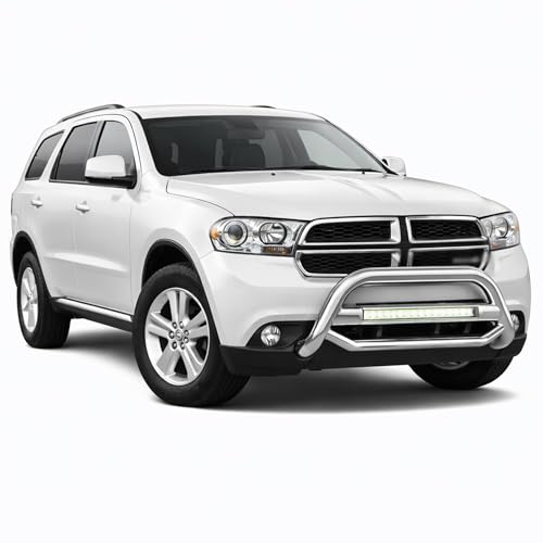 Image of Black Horse MAX BEACON Bull Bar No skid plate Stainless Steel Compatible with 11-21 Grand Cherokee (Excl.Limited X,High Altitude,Summit,SRT, SRT8,Trackhawk&Trailhawk)|11-13 Durango-MAB-JEB9206S