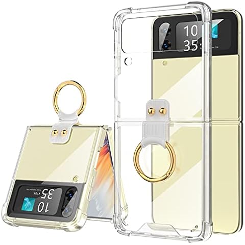 Samsung Galaxy Z Flip 4 Clear Case with Ring Cover
