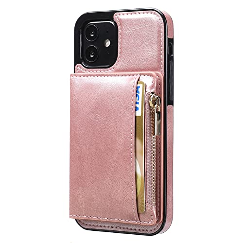 Étui portefeuille pour iPhone 12 Mini et 13 avec porte-carte