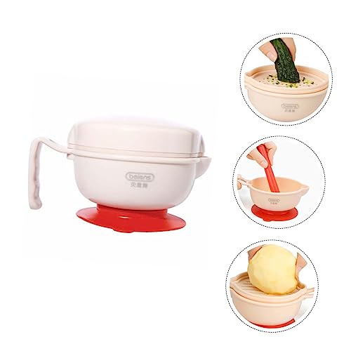 FAVOMOTO 1 Conjunto caixa de moagem tigelas com ventosas para bebês alimentação do bebê cozinha kitc