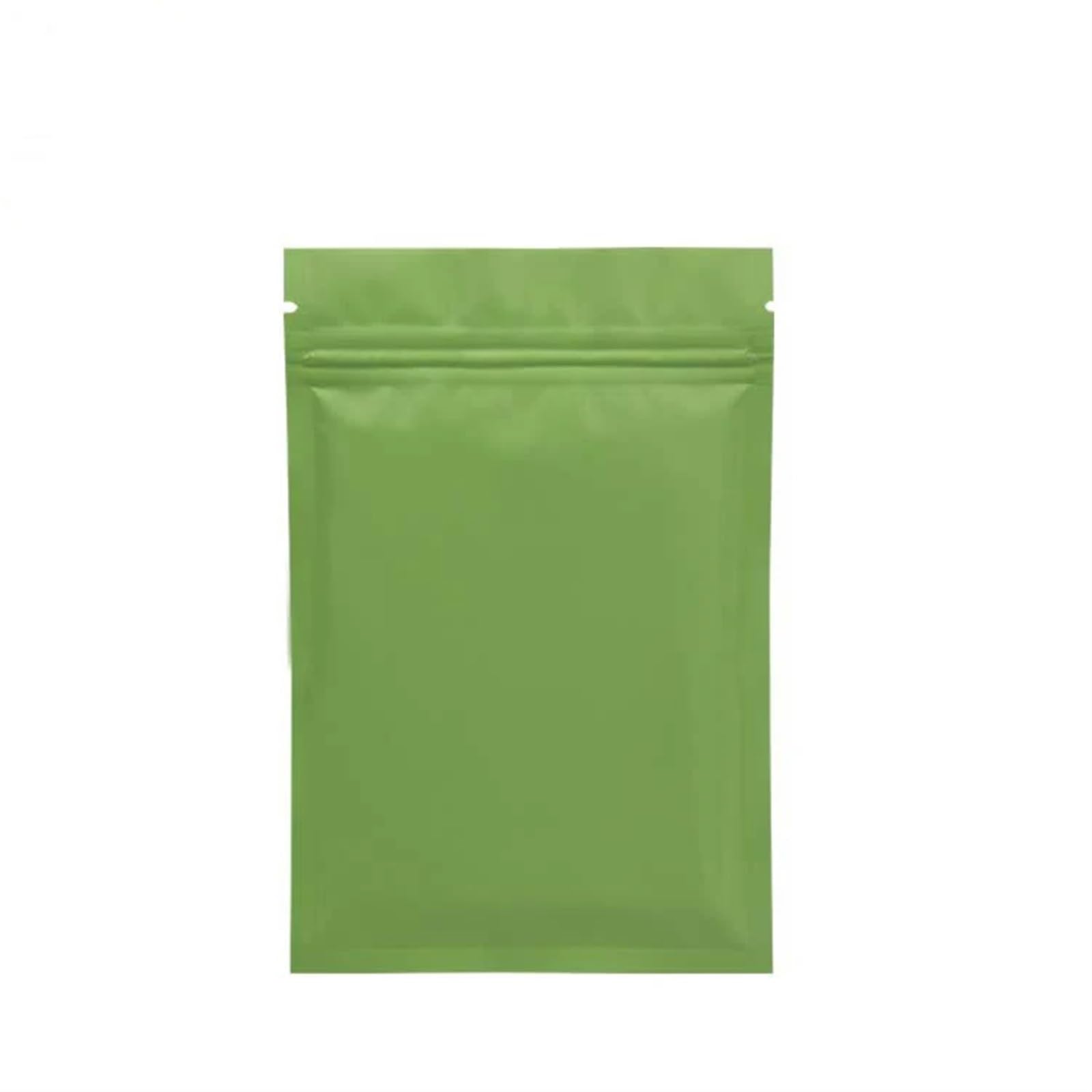 self-sealing bag, Aluminum Foil Flat Lock Ziplock Bags Multicolor Multiple Sizes Pack Of 100(Green Zip Lock Bags,7x10cm)