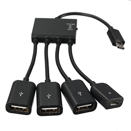 4 Port Micro USB Power Charging OTG Hub Adapter