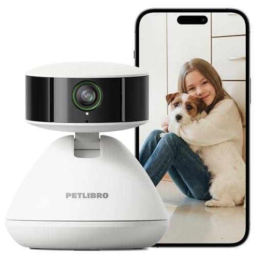 PETLIBRO 90-Day AI Trial Pet Camera Indoor with Phone App, 360° Pan Tilt Dog Camera&Cat Cameras, Indoor Camera WiFi Camera with AI Detection&Recognition, Home Cameras Indoor, Night Vision, 2-Way Audio