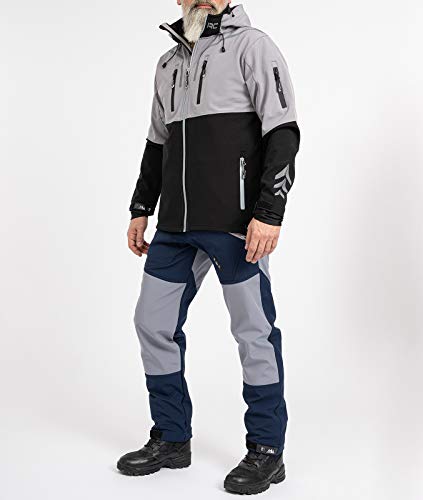 Rock Creek Herren Softshell Hose Cargohose Outdoorhose Wanderhose Herrenhose Wasserdicht Skihose Arbeitshose Winterhose Trekkinghose H-245 Navy 3XL