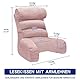 SOOYUZXXED Lesekissen für Bett und Sofa，Rückenkissen für Bett，Lesekissen mit Rückenlehne für Erwachsene ，Bequem zum Sitzen, Lesen & Fernsehen in Boden oder Sofa（Rosa，65 * 30cm）