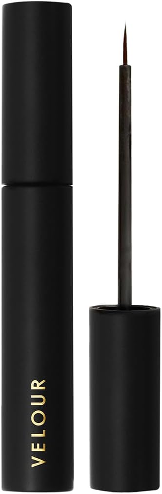 Velour Strong Eyelash Glue – Super Hold Vegan Lash Glue, Brush on Applicator – Premium, Latex-Free Eye Lash Glue for Strip Eyelash Extensions, Lash Adhesive for False Lashes (Black)