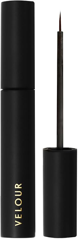 Velour Strong Lash Glue, Brush On Eyelash Glue for False Eyelashes (Black)
