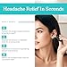Ear Pressure Relief Device, Headache and Migraine Relief Product That Naturally Reduces Tension & Pressure, Airplane Ear Pressure Relief Through Inner Ear Pressure Stimulation, with 3 Sizes of Earplug