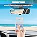 Sandfren Clear Car Parking Permit Holder, 5PCS Vehicle Vertical Rearview Mirror Parking Hanger with 1PC Card, Automotive Lot Pass Tag Hanging Holder, Universal for SUV, Sedan, Truck