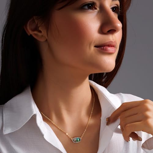 SEADAY OVAL Pendant Necklace,Gold Plated Necklace by SEADAY - Used condition - Image 2