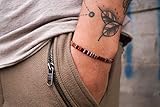  Surfer-Armband für Herren und Damen - Boho Strand-Armband - Made by Nami Handmade Surfer Schmuck - Sommer Festival Accessoires Männer Frauen - Ethno Style (Vulcano)