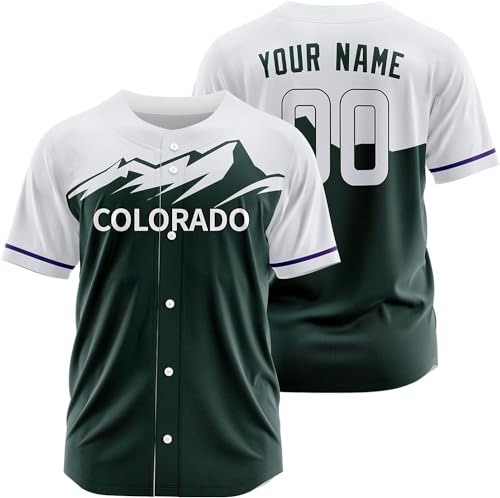 Custom Baseball Jersey Personalized Printed with Their own Name and Number Men/Women/Youth miniatura 1