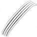 Produktbild LLAAIT 1 stücke Länge 45 cm Dicke 5mm Rayon Schnur (Rayon Wickelschlauch) Für Nceklace Armband Modeschmuck Machen Handwerk Zubehör, Silber