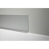 PP906SSF.200 Rodapiés de aluminio anodizado satinado 90/6S SF Metal Line Profilpas
