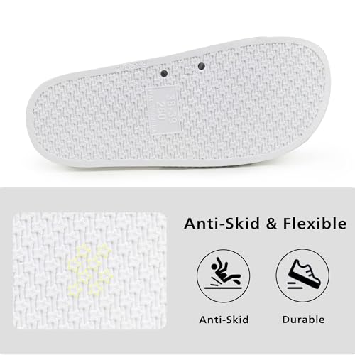 Image of Fur Story Womens Slides House Slippers Rhinestone Glitter Slides Cute bling Flat for Women Platform Sandals Cozy Bedroom Slippers Shower Shoes