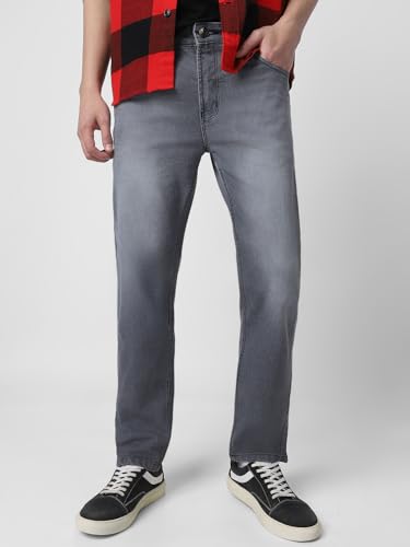 Image of Neostreak Men's Regular Fit Heavy Washed Jeans Stretchable