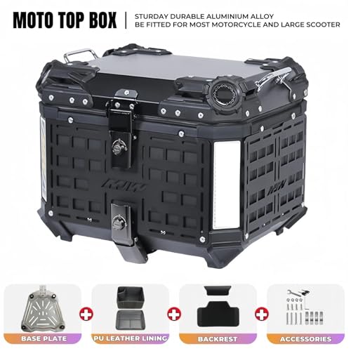 Motos tail box en aluminium armure lourde, le top case premium étanche