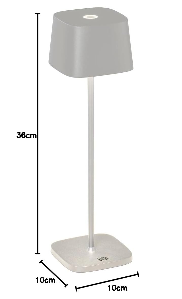 Konstsmide Lámpara de mesa Capri | Blanco | Interior/Exterior | USB/batería | 7814-250